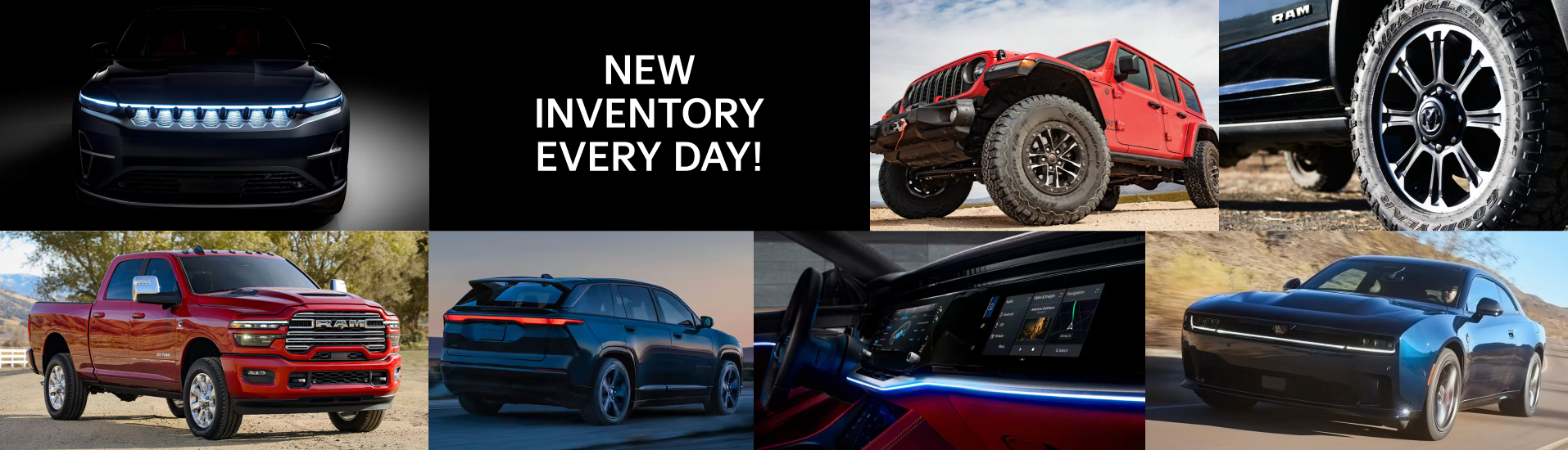 New Inventory Every Day - Vehicle Collage